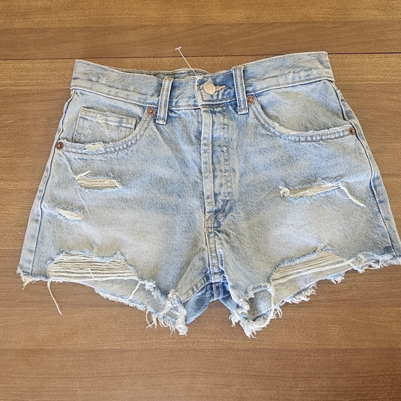 NWOT ZARA DENIM SHORTS SIZE 2 - Picture 9 of 13